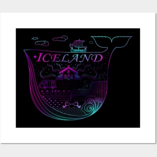 Aurora Iceland Posters and Art